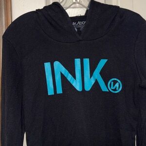 Black Hoodie with Blue INK Logo